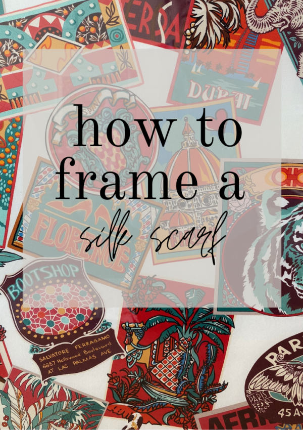 How to Frame a Silk Scarf