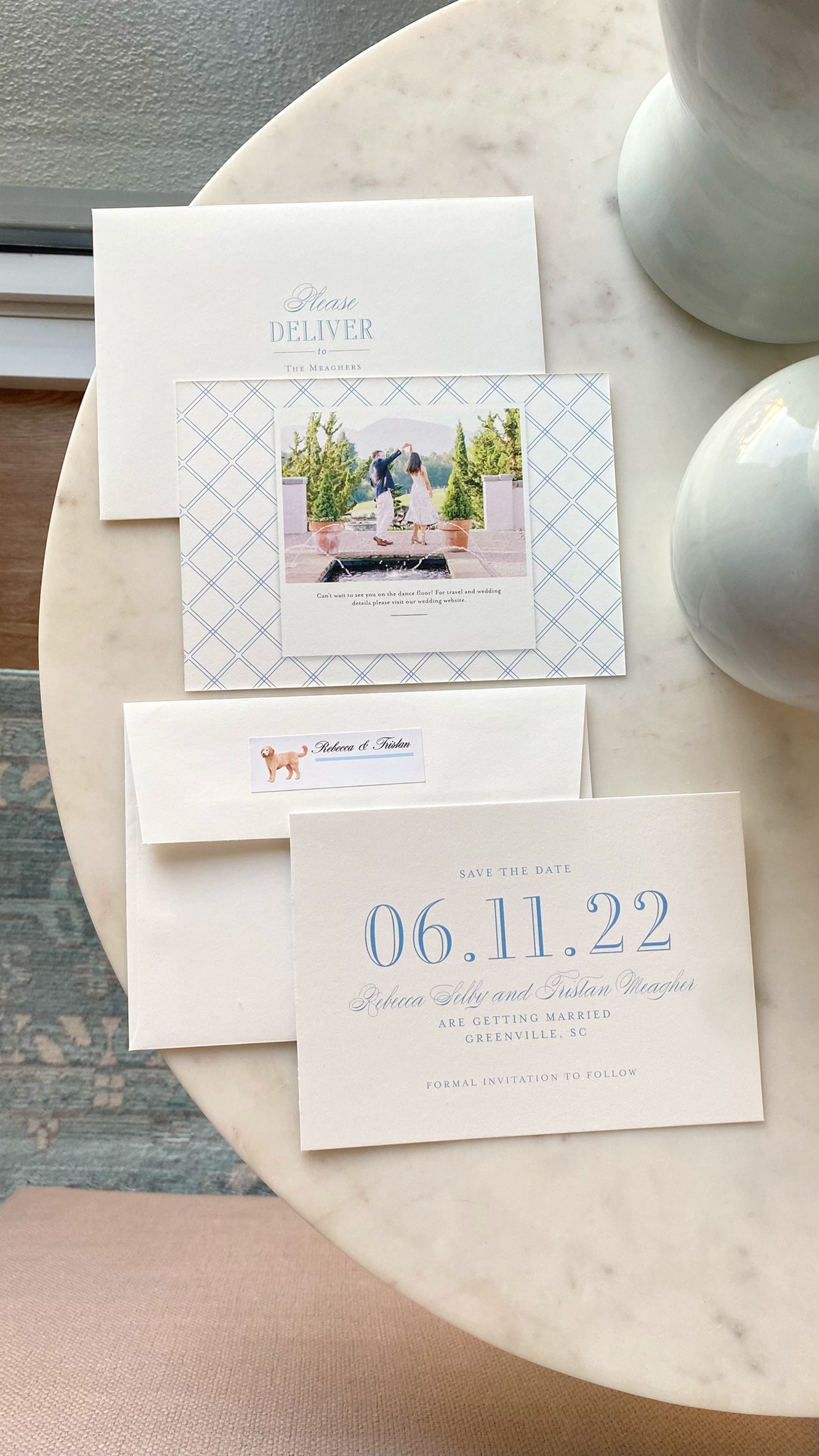 Hepburn invitation suite from Minted Weddings