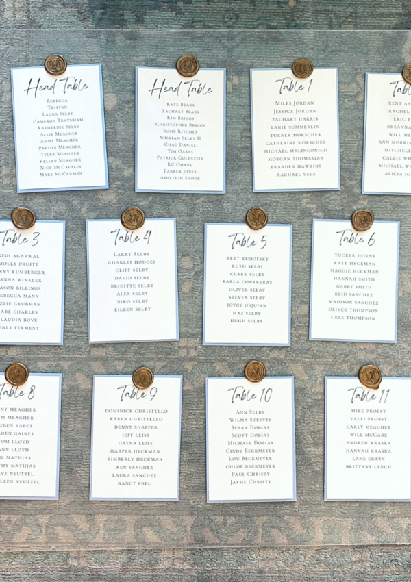 DIY: Cheap and Easy Acrylic Wedding Seating Chart